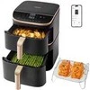 „Cosori Turbo Tower Pro Smart Single“ 10,8 l autonominė 2630 W karšto oro gruzdintuvė, Juodas, auksinė