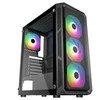 Vein X „VeinX“ korpusas „HERMES MESH Mid Tower“, ATX, 1xUSB 3.0, 2xUSB 2.0, 4x ARGB ventiliatoriai, ARGB valdiklis, juodas