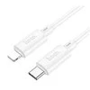 USB kabelis Hoco X88 "USB-C (Type-C) - Lightning" (20W) 1m baltas