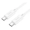 USB kabelis Hoco X88 "USB-C (Type-C) to USB-C (Type-C)" (60W) 1m baltas