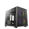 DEEPCOOL Case CG330 MESH 3F, mATX, permatomas šoninis dangtelis, 1x120mm ARGB, 2x140mm ARGB, juoda