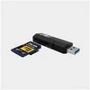 „Delkin“ kortelių skaitytuvas SD ir „MicroSD A2“ (USB 3.1)