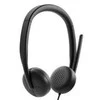 Dell | Ausinės | WH3024 | Įmontuotas mikrofonas | USB-C, USB-A | Juodos