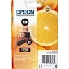 EPSON rašalo kasetė, juoda, vienkartinė pakuotė, oranžinė, fotojuoda, 33XL, Claria Premium rašalas