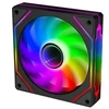 Ventiliatorius Evolveo 120UX, 120 mm, 4 kontaktų PWM, ARGB, juodas