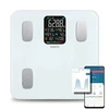 Svarstyklės Evolveo Salente MaxFit, Smart Personal Diagnostic Fitness Scale, Bluetooth, Baltas