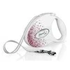 Flexi FLEXI Smich Glam Splash Rožinė, S LENTELĖ 3m, balta