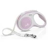 Flexi New Comfort S pavadėlis šunims iki 15kg juostinis 5m rožinės spalvos