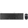 Genius SlimStar C126 COPILOT komplektas klaviatūra su laidu (USB) CZ/SK, juoda su optyczną myszką, niski profil