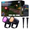 Govee H7093 RGBICWW lauko prožektoriai | LED apšvietimas | Lauko, 750 lm, 2,4 GHz „Wi-Fi“ + „Bluetooth“