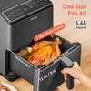 Karšto oro gruzdintuvė Cosori Dual Blaze 6.4 L, Juoda