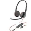 HP Poly atsarginė dalis Ausinės Blackwire C3225 dvipusės 3.5 mm
