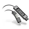 HP Poly DA85 plačiajuostis QD USB adapteris (USB-A ir USB-C)