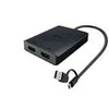 „I-tec USB-A/USB-C“ dvigubas 4K/60 Hz HDMI vaizdo adapteris
