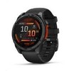 Išmanusis laikrodis „Garmin fenix® 8“ – 51 mm, AMOLED ekranas, pilkos ir juodos spalvos silikoninis dirželis, ES