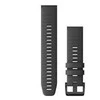 Garmin QuickFit 22 mm silikoninis laikrodžio dirželis, Juodas