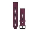 Garmin QuickFit 20mm Silikoninės laikrodžių apyrankės, Merlot/Graphite