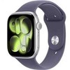 Apple Watch Series 11 GPS + Cellular 42mm Sidabrinis Aliuminio Case with Violetinė Fog Sport Band - S/M
