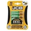 JCB RTU NiMH AA/R06 baterijos, min. 1200mAh, iš anksto įkrautos, blisterinėje pakuotėje 4 vnt.