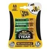 JCB RTU NiMH AA/R06, min. 2400mAh, iš anksto įkrautos, blisterinėje pakuotėje 4 vnt.