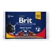 Drėgnas Kačių Maistas - BRIT Premium Cat Meat Plate, 4x100g