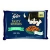 Purina Nestle Drėgnas Kačių Maistas - Felix Skanūs Šiaudeliai Su Lašiša Ir Tunu, 4x 80g