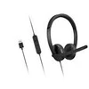 Lenovo Ausinės | USB-A Stereo Gen 2 | Su mikrofonu | su laidu | Juodas