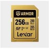 Atminties kortelė Lexar 256GB SDXC ARMOR Gold UHS-II U3, Stainless Steel, IP68 (280/210 MB/s)