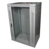 LEXI-Net 19" sieninė spinta 22U 600x600, keliamoji galia 60 kg, stiklinės durys, virintos, pilkos spalvos