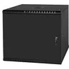 LEXI-Net 19" sieninė spinta Basic 9U 525x450, metalinės durelės, be nugarėlės, išlankstoma, juoda