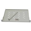 LEXI-Net 19" police s perforací 1U/650mm, nosnost 45kg, zadní nastavitelný úchyt, pilka
