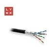 LYNX FTP kabelis, Cat5e, PE (FCA), 0.5mm, varinis, lauko sąlygoms, juodas, dėžutė 305m