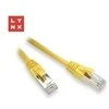 LYNX FTP jungiamasis kabelis Cat5e PVC, CCA, 0,5 m, geltonas (pakuotėje 10 vnt.)