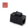 LYNX keystone spojka UTP Cat5e, 8P8C, juoda