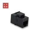 Lynx CS LYNX keystone spojka UTP Cat6, 8P8C, juoda