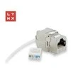 LYNX keystone STP Cat6, savisriegis, sidabrinis