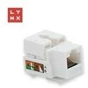 LYNX keystone UTP Cat5e kabelis, 90 laipsnių, baltas