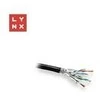 LYNX SFTP kabelis, Cat6a, PE, varinis, lauko sąlygoms, juodas, ritė 500 m