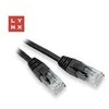 LYNX UTP jungiamasis kabelis Cat5e, PVC, CCA, 0,1 m, juodas (pakuotėje 10 vnt.)