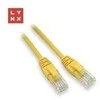 LYNX UTP jungiamasis kabelis Cat5e, PVC, CCA, 0,3 m, geltonas (pakuotėje 10 vnt.)