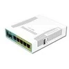 Mikrotik Laidinis Ethernet maršrutizatorius RB960PGS, hEX PoE, CPU 800MHz, 128MB RAM, 16MB, 1xSFP, 5xGigabit LAN, 1xUSB, Maitinimo išvestis 2-5 jungtyse, Srovė: 1A maks. vienam prievadui; 2A maks. bendra, RouterOS L4 | MikroTik | hEX PoE maršrutizatorius | RB960PGS | Nėra „Wi-Fi“ | 10/100/1000 Mbit/s | Ethernet LAN (RJ-45) jungtys 5 | Tinklo palaikymas: Ne | MU-MiMO: Ne | Nėra mobiliojo plačiajuosčio ryšio | 1xUSB | 12 mėn.