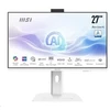 MSI PC AiO Modern AM273QP AI 1UM-429XEU, Ultra 7 155H, 27" WQHD, Anti-Glare, 16GB, 512GB SSD, N/A, No OS, Baltas