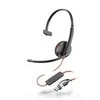 Hewlett Packard (HP) HP Poly Blackwire 3210 Vienpusės USB-C Ausinės +USB-C/A Adapteris
