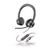 Hewlett Packard (HP) HP Poly Blackwire 8225 stereofoninis Microsoft Teams sertifikuotas USB-C Ausinės +USB-C/A adapteris