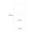 Niimbot etiketės R 14x28mm 205 vnt. Baltos apvalios B formos, skirtos D11 ir D110