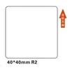 Šiluminės etiketės Niimbot lipdukai T 40x40mm 180 vnt (balta)