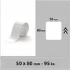 Niimbot termo etikečių lipdukai 50x80 mm, 95 vnt (balti)