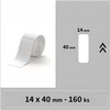 Niimbot etiketės RP 14x40mm 155 vnt. baltos, skirtos D11, D11-M, D110, D110-H