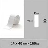 Niimbot etiketės RP 14x40mm 160vnt Baltos D11, D11-M, D110, D110-H