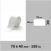 Niimbot etiketės RP 70x40mm 180vnt Baltos B3S